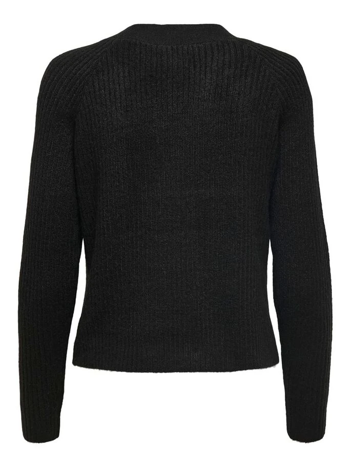Кардиган ONLCAROL L/S CARDIGAN KNT NOOS 15196734-Black ONLY L Чорний — фото 6