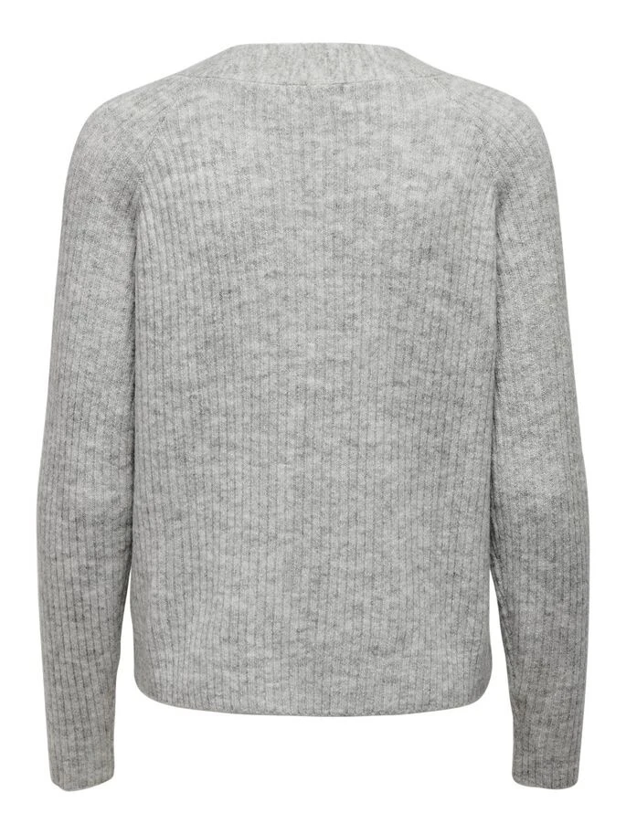 Кардиган ONLCAROL L/S CARDIGAN KNT NOOS 15196734-Light Grey Melange ONLY L Сірий — фото 6