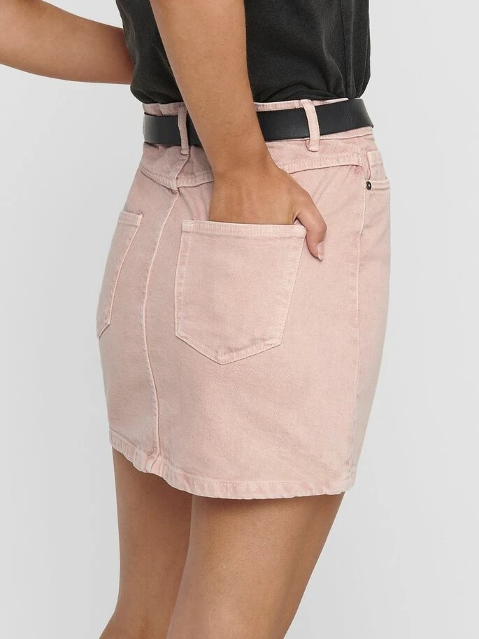 Джинсова спідниця ONLROSE A-SHAPE COLOR SKIRT PNT 15204340 Rose Smoke ONLY 38 Розовий — фото 4