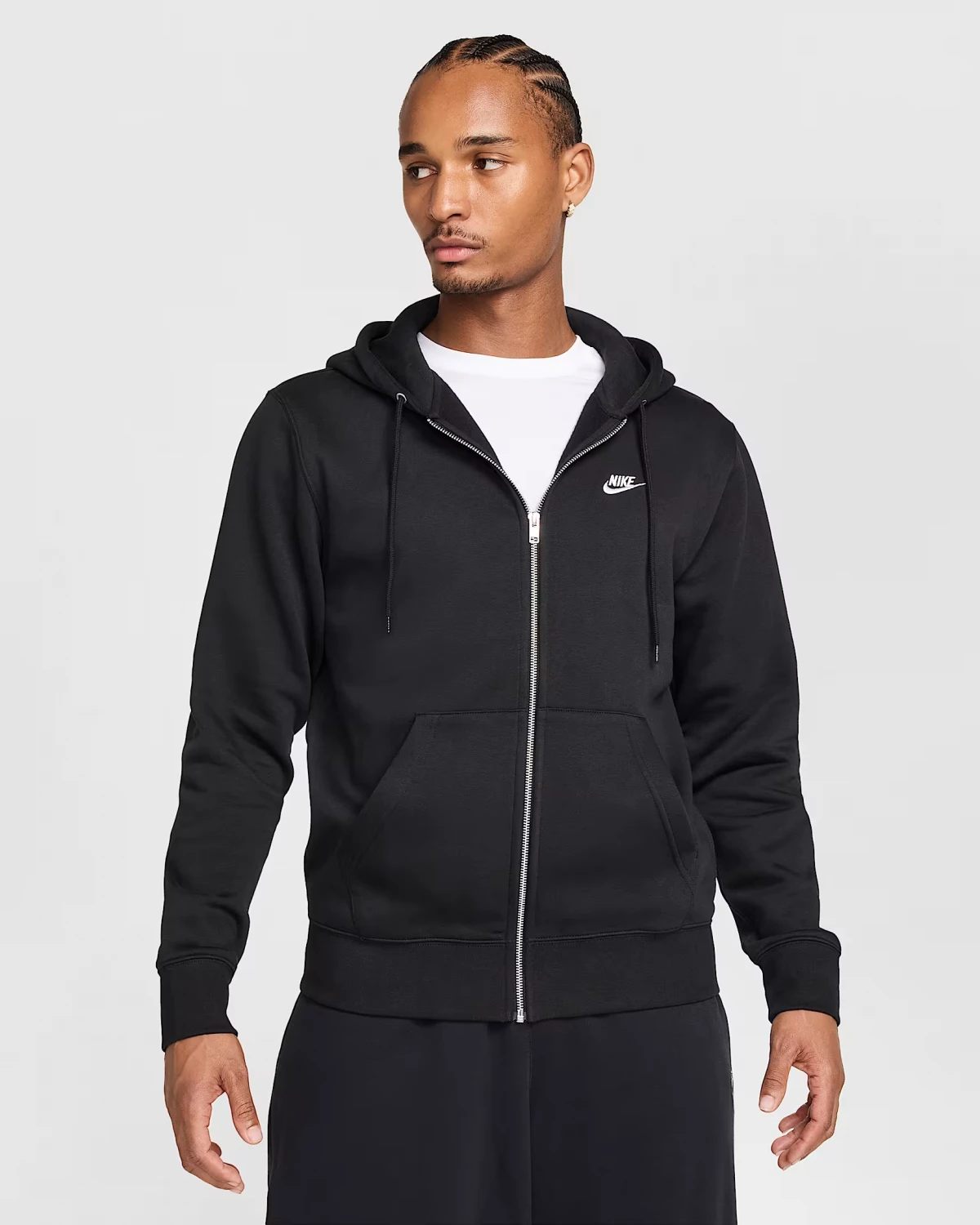 Кофта чоловіча Nike Club Bb Fz Black (FN3861-010) — фото 1