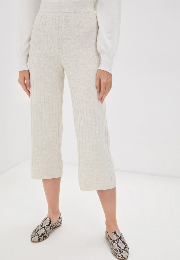 Штани ONLTESSA CULOTTE PANT SR KNT 15218520-Pumice Stone ONLY S Бежевий — фото 5