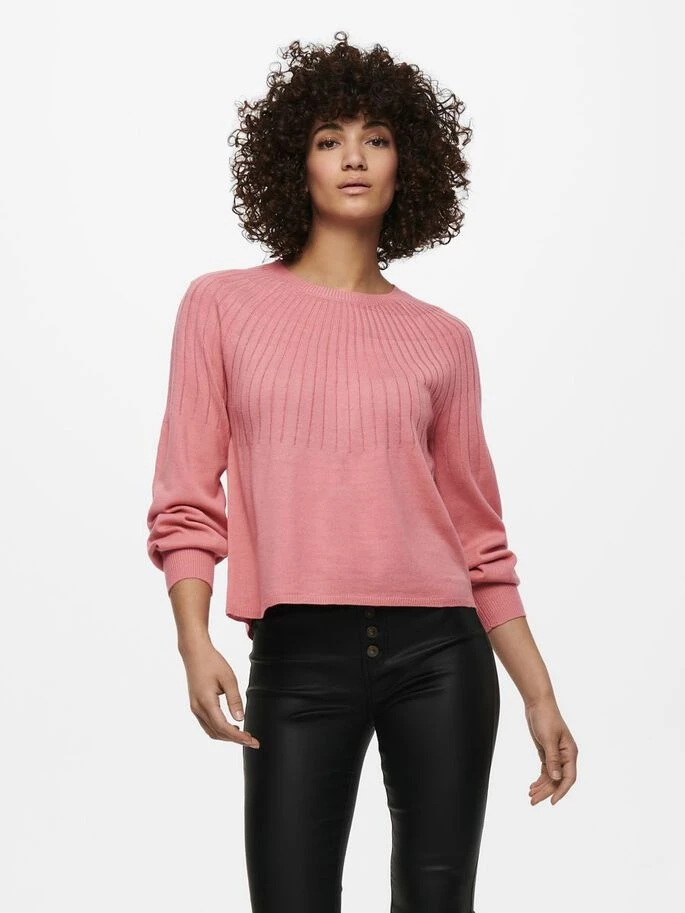 Пуловер ONLAMALIA L/S PULLOVER CC KNT 15219325 Blush ONLY M Розовий — фото 5