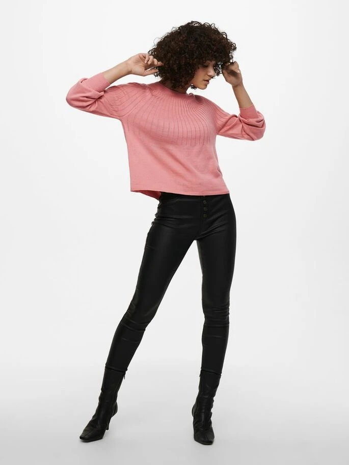 Пуловер ONLAMALIA L/S PULLOVER CC KNT 15219325 Blush ONLY M Розовий — фото 6