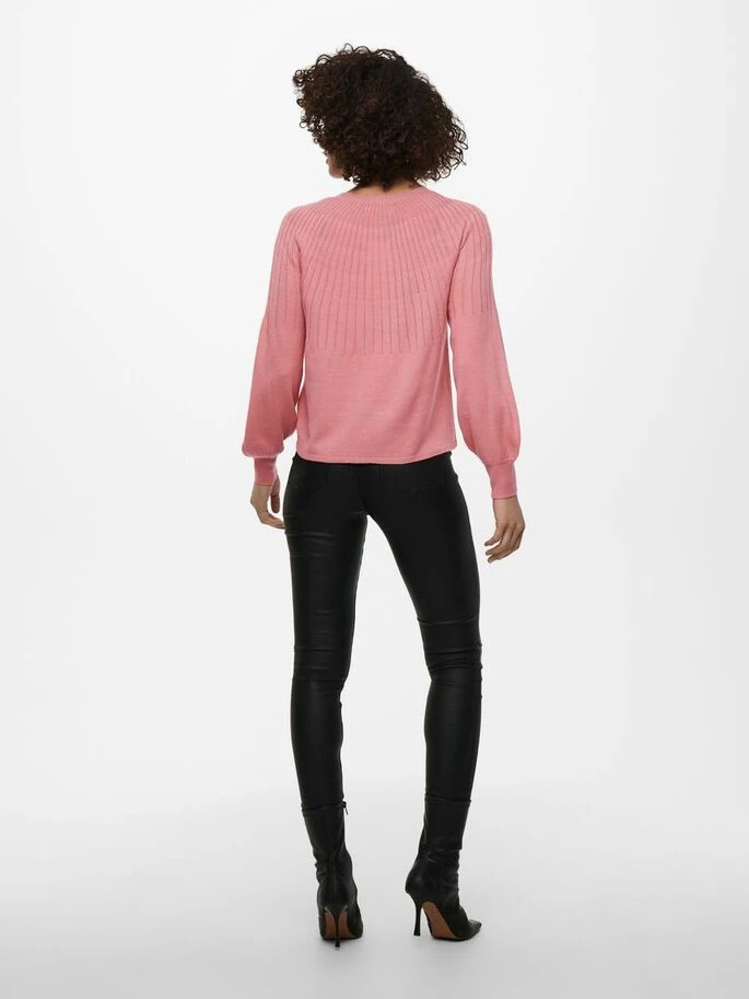 Пуловер ONLAMALIA L/S PULLOVER CC KNT 15219325 Blush ONLY M Розовий — фото 7