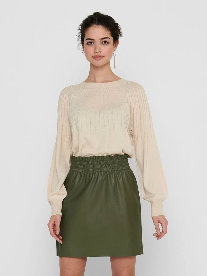 Пуловер ONLAMALIA L/S PULLOVER CC KNT 15219325 Pumice Stone ONLY L Бежевий — фото 5