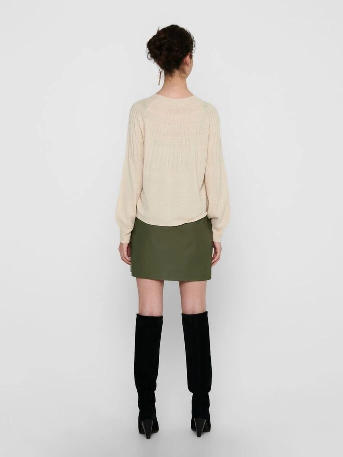 Пуловер ONLAMALIA L/S PULLOVER CC KNT 15219325 Pumice Stone ONLY L Бежевий — фото 7