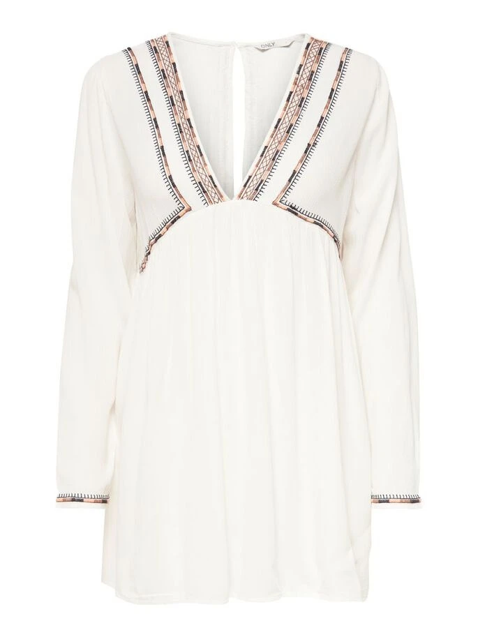 Туніка ONLMYNTE L/S TUNIC WVN 15226378 Cloud Dancer ONLY L Білий — фото 6