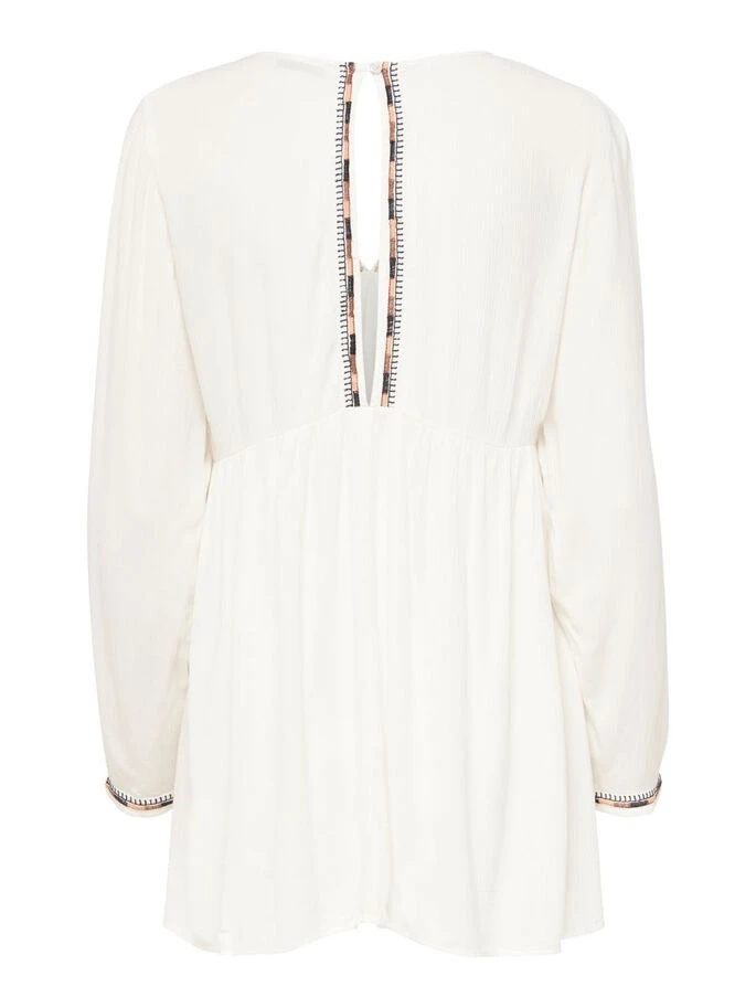 Туніка ONLMYNTE L/S TUNIC WVN 15226378 Cloud Dancer ONLY L Білий — фото 7