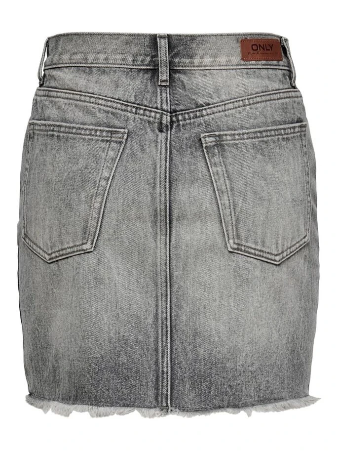 Джинсова спідниця ONLFINE HW LIFE DNM JNS SKIRT ADD 15227070 Grey Denim ONLY L Темно-сірий — фото 3