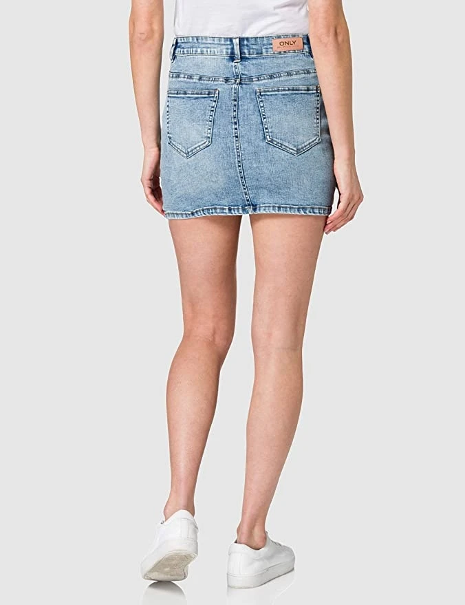 Спідниця ONLCARMEN LIFE REG ACIDDNM SKIRT BJ114-3 15227208-Medium Blue Denim ONLY L Блакитний — фото 5