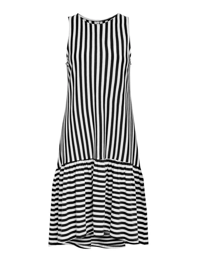 Сукня ONLFIONA LIFE S/L DRESS JRS 15230776 Bright White-BLACK ONLY L Чорний — фото 6