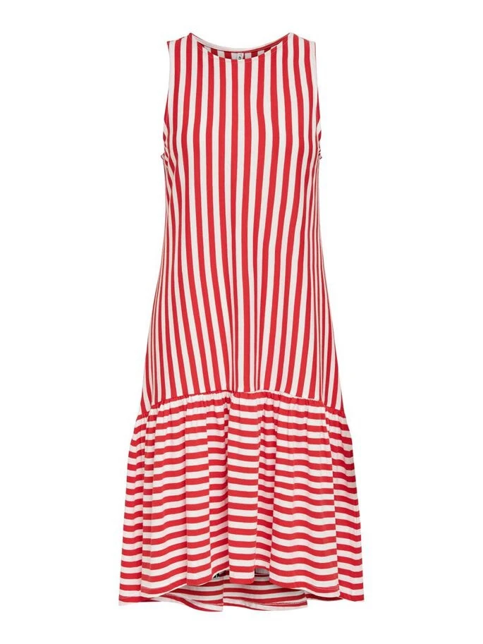Сукня ONLFIONA LIFE S/L DRESS JRS 15230776 Cloud Dancer-HIGH RISK RED ONLY L Червоний — фото 6