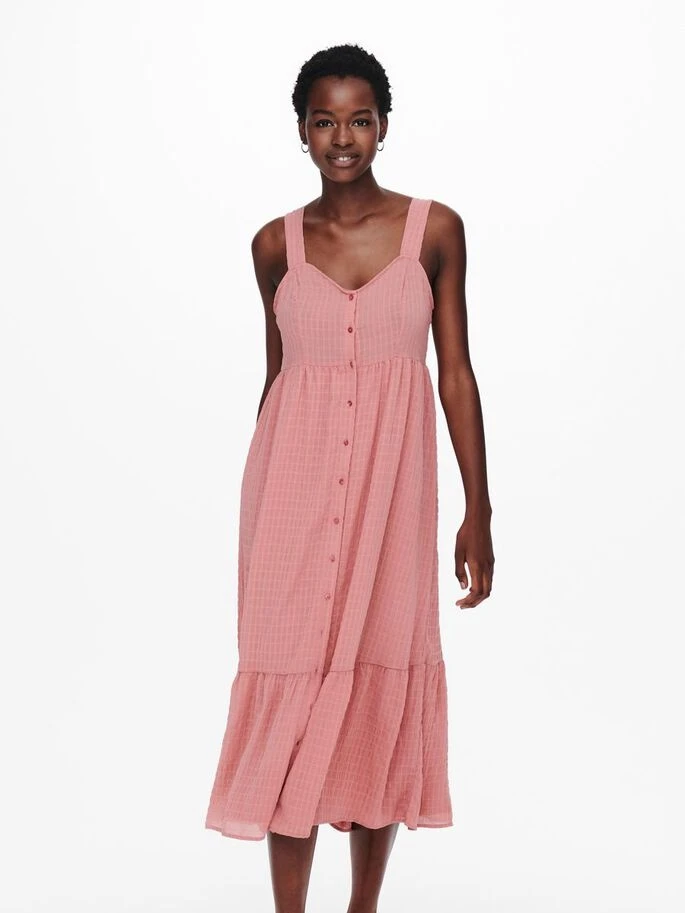 Сукня ONLFELISA STRAP MIDI DRESS WVN 15230957-Dusty Rose ONLY L Розовий — фото 3