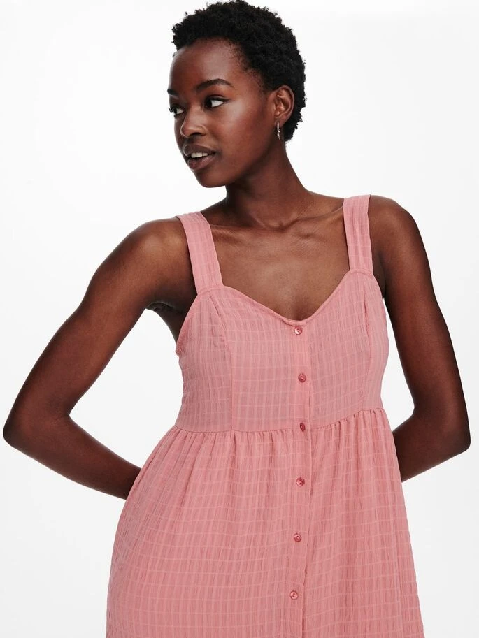 Сукня ONLFELISA STRAP MIDI DRESS WVN 15230957-Dusty Rose ONLY L Розовий — фото 5