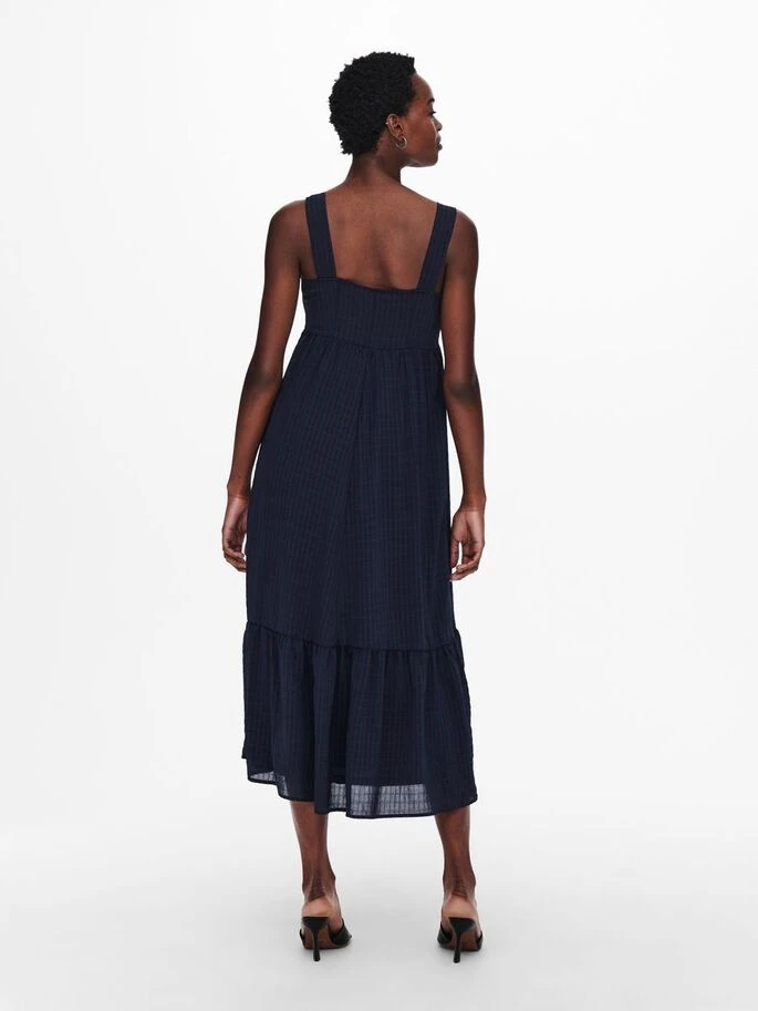 Сукня ONLFELISA STRAP MIDI DRESS WVN 15230957-Night Sky ONLY L Темно-синій — фото 4