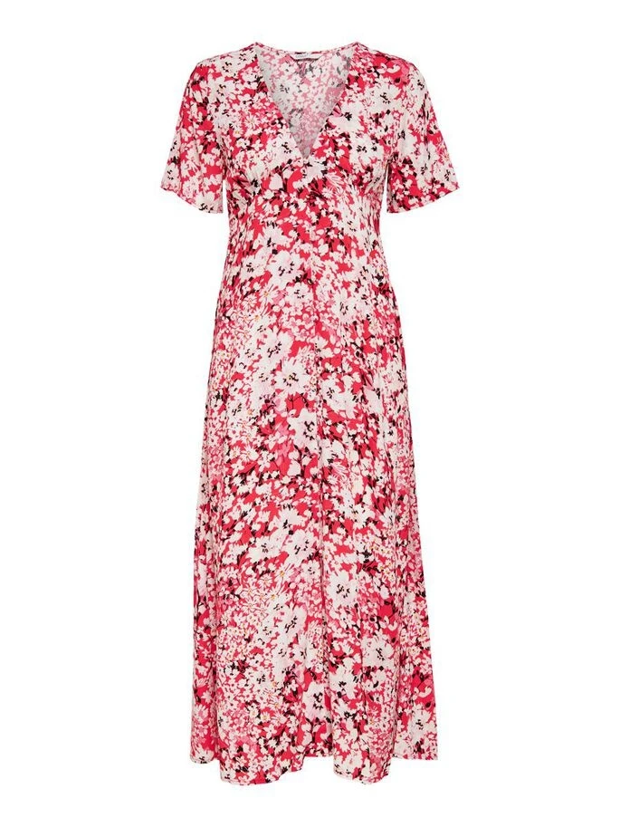 Сукня ONLENOLA S/S MIDI DRESS WVN 15230958 High Risk Red-CRUISE FLORAL ONLY S Червоний — фото 5