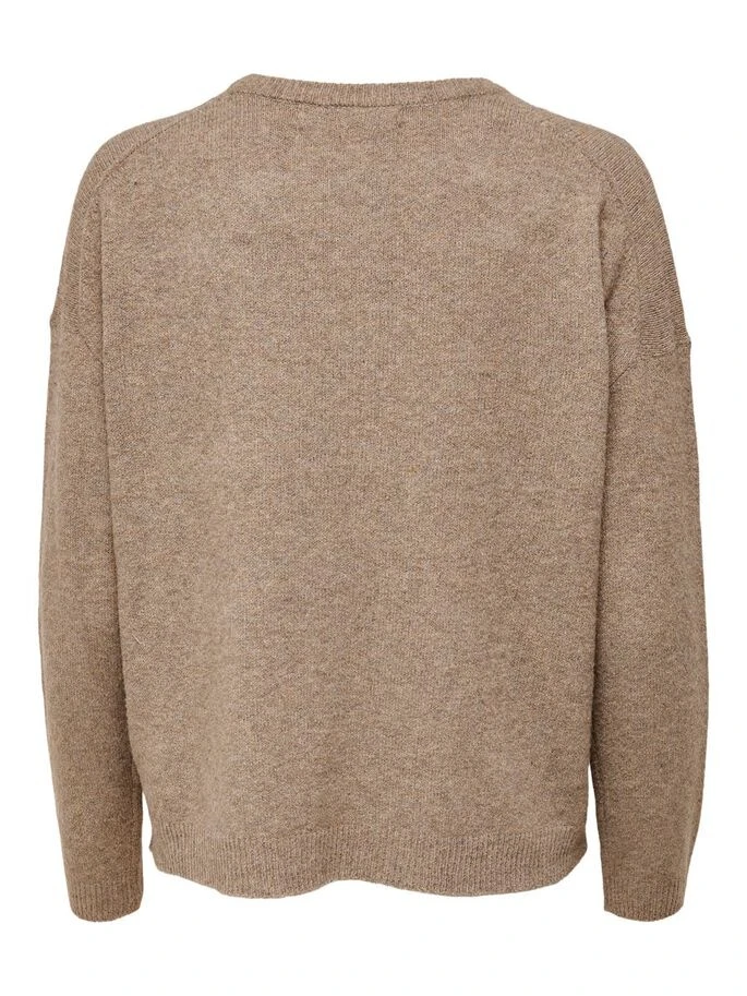 Пуловер ONLFIE LIFE L/S PULLOVER CC KNT 15232538-Camel ONLY L Бежевий — фото 7