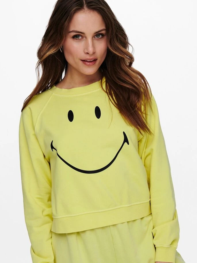 Толстовка ONLSMILEY LIFE L/S SWT 15232823 Sunshine-SMILEY ONLY M Жовтий — фото 5