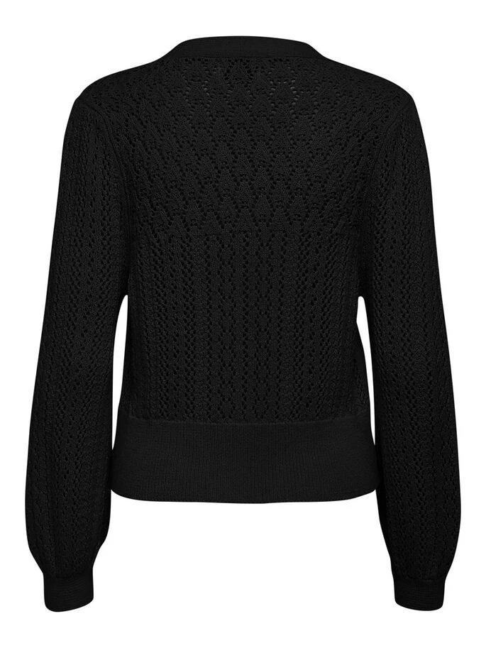 Кардиган ONLNOLA 3/4 CARDIGAN KNT 15233174-Black ONLY L Чорний — фото 6