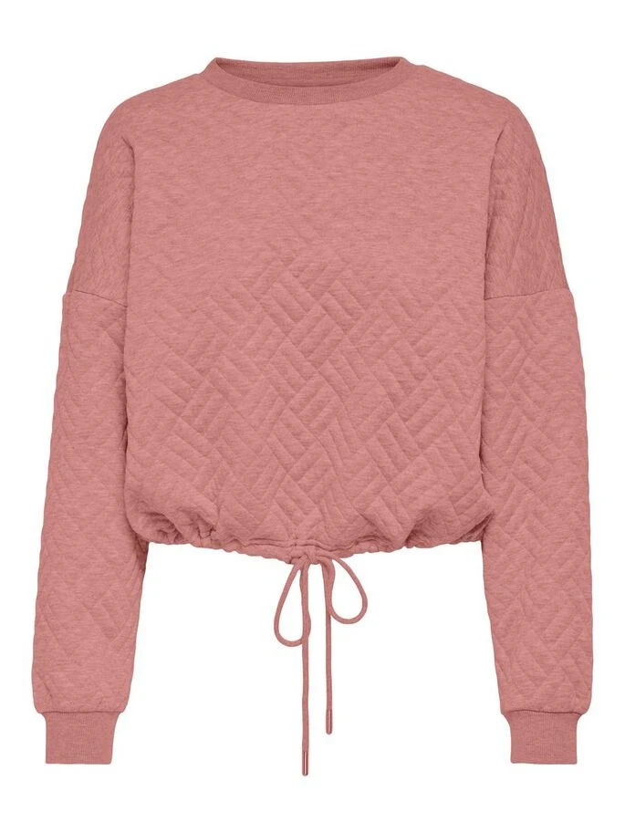 Толстовка ONLSQUARE L/S STRING O-NECK CC SWT 15234269-Ash Rose ONLY L Розовий — фото 6