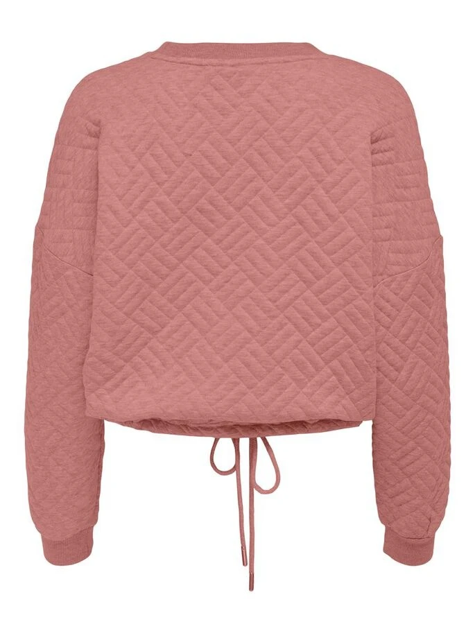 Толстовка ONLSQUARE L/S STRING O-NECK CC SWT 15234269-Ash Rose ONLY L Розовий — фото 7