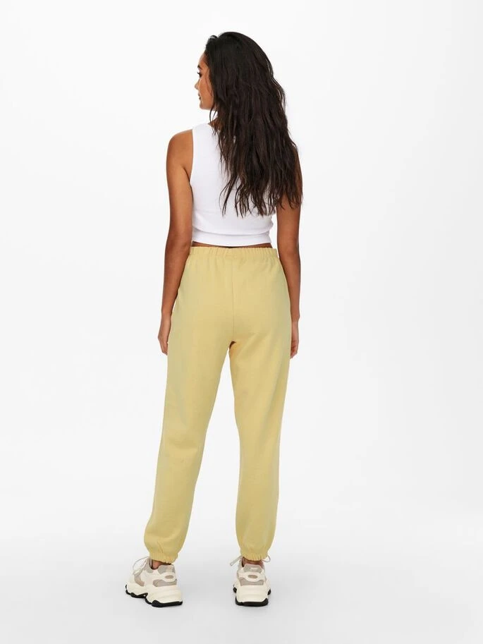Штани ONLFEEL LIFE 7/8 PANT SWT 15234299-Straw ONLY M Жовтий — фото 4