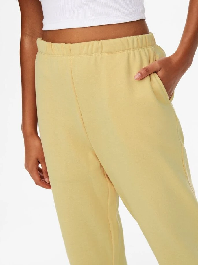 Штани ONLFEEL LIFE 7/8 PANT SWT 15234299-Straw ONLY M Жовтий — фото 5
