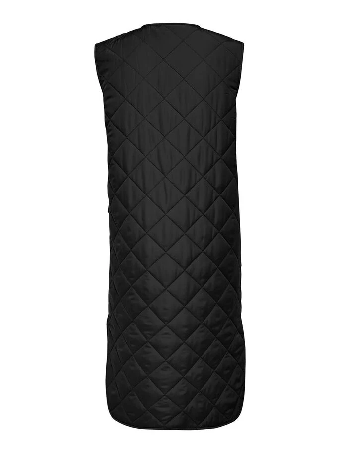 Довгий жилет ONLNAYRA S/L LONG QUILT VEST CC PNT 15234787-Black ONLY S Чорний — фото 7