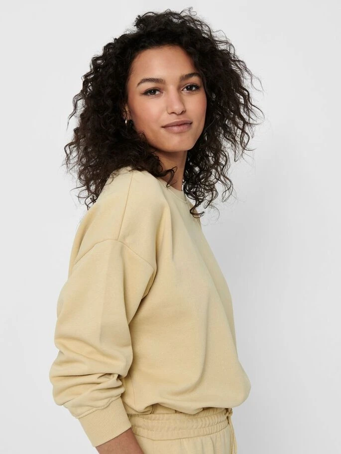 Толстовка ONLWANTED L/S SWEAT SWT 15235575 Mojave Desert ONLY S Бежевий — фото 6