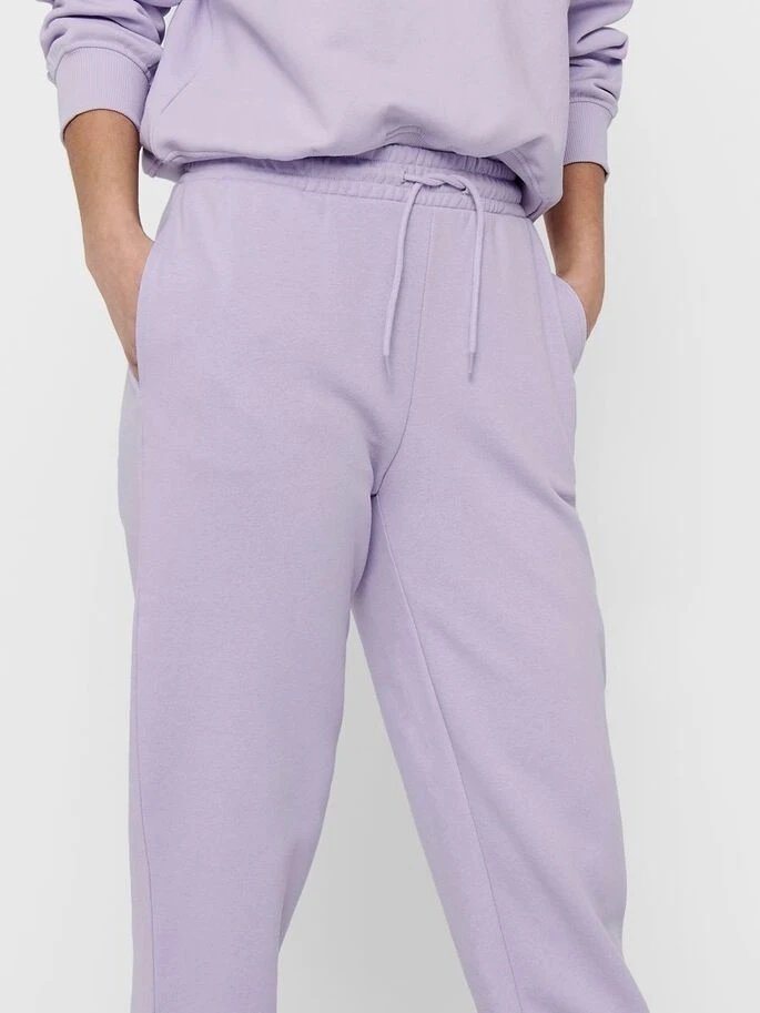 Штани ONLWANTED SWEATPANTS SWT 15235576 Pastel Lilac ONLY M Бузковий — фото 6