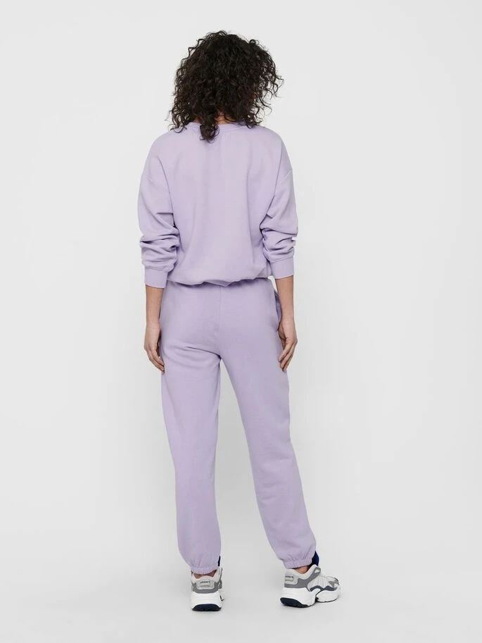 Штани ONLWANTED SWEATPANTS SWT 15235576 Pastel Lilac ONLY M Бузковий — фото 7