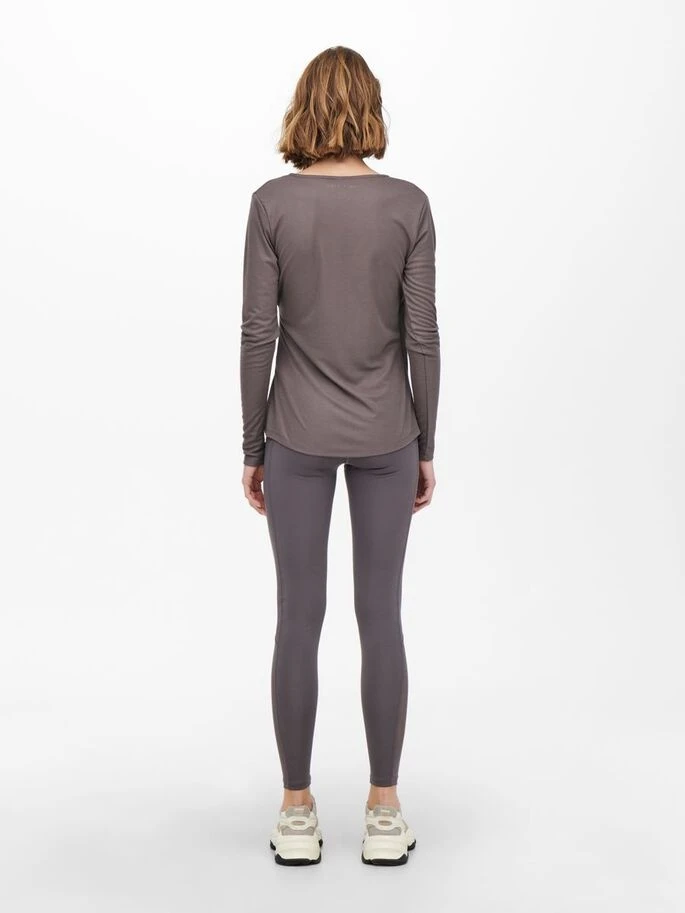 Топ із запахом ONPNORI LS WRAP TOP 15236598-Sparrow Only Play L Темно-коричневий — фото 6