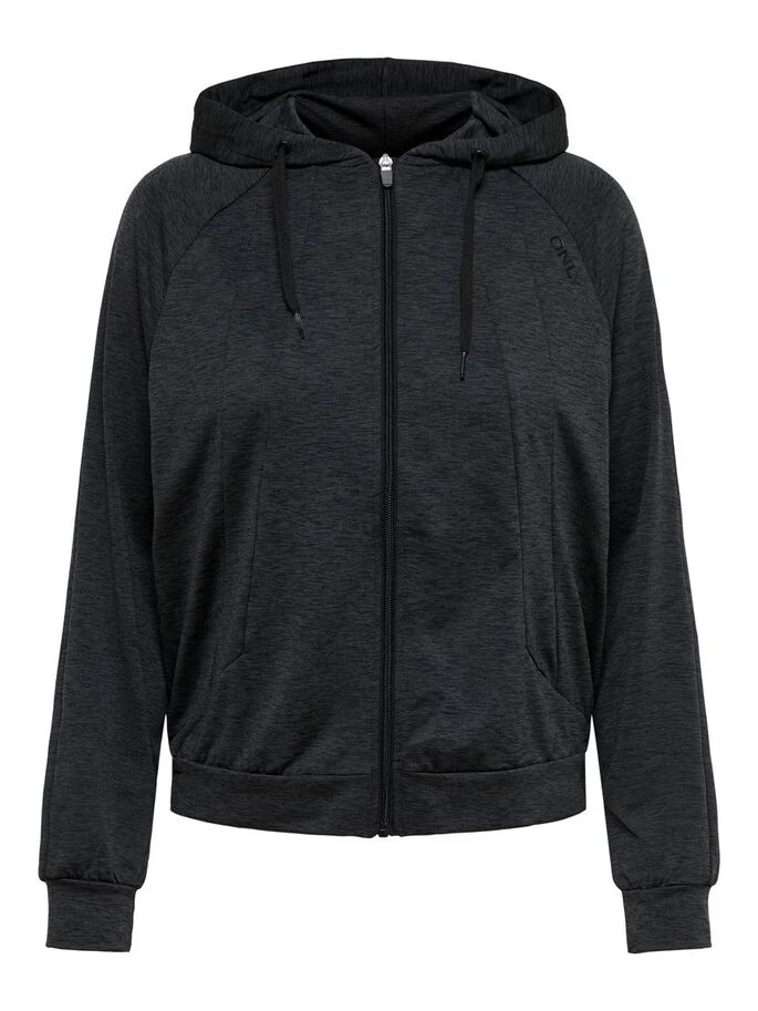Толстовка ONPNASHA LS HOOD ZIP BRUSH SWEAT 15236667-Black Melange Only Play XS Чорний — фото 6