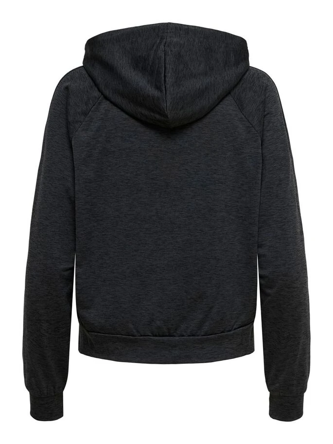 Толстовка ONPNASHA LS HOOD ZIP BRUSH SWEAT 15236667-Black Melange Only Play XS Чорний — фото 7