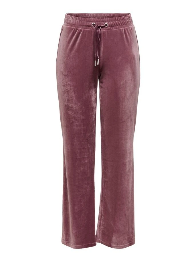 Штани ONLLAYA SWEET FLARED VELVET PANT SWT 15237770-Rose Brown ONLY M Розовий — фото 3