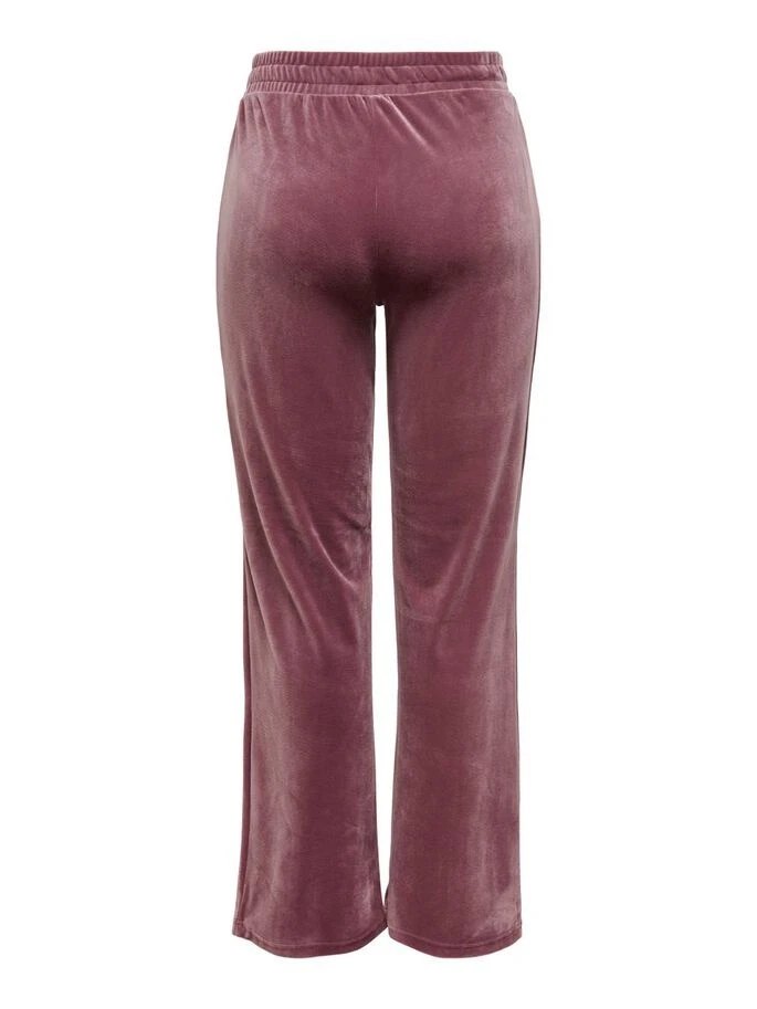 Штани ONLLAYA SWEET FLARED VELVET PANT SWT 15237770-Rose Brown ONLY M Розовий — фото 4