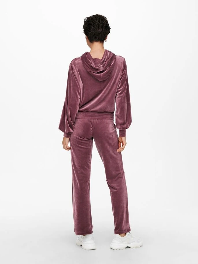 Штани ONLLAYA SWEET FLARED VELVET PANT SWT 15237770-Rose Brown ONLY M Розовий — фото 6