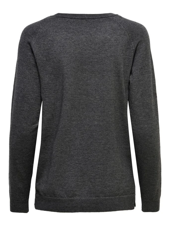 Пуловер ONLYOUNGER L/S PULLOVER KNT 15238340-Dark Grey Melange ONLY M Темно-сірий — фото 7