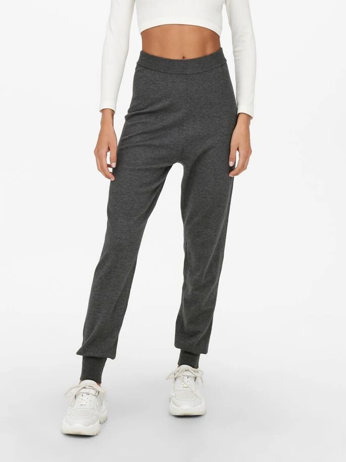 Штани ONLYOUNGER PANTS KNT 15238341-Dark Grey Melange ONLY L Темно-сірий — фото 3
