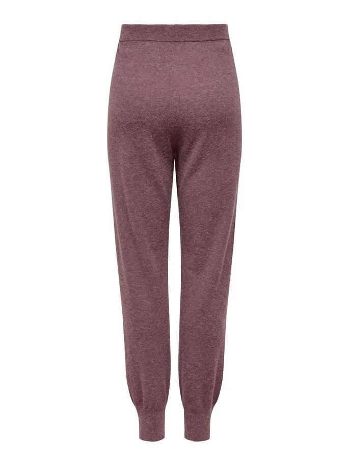 Штани ONLYOUNGER PANTS KNT 15238341-Rose Brown-Detail:W. MELANGE ONLY L Бордовий — фото 7