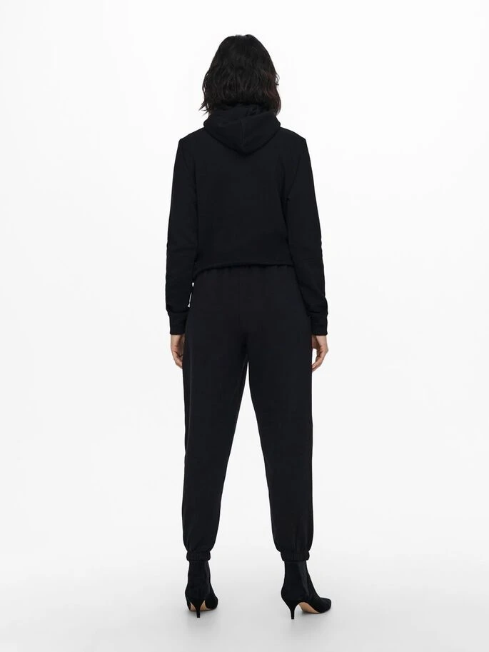 Толстовка ONLFEEL LIFE L/S ZIP HOOD SWT 15240765-Black ONLY L Чорний — фото 6