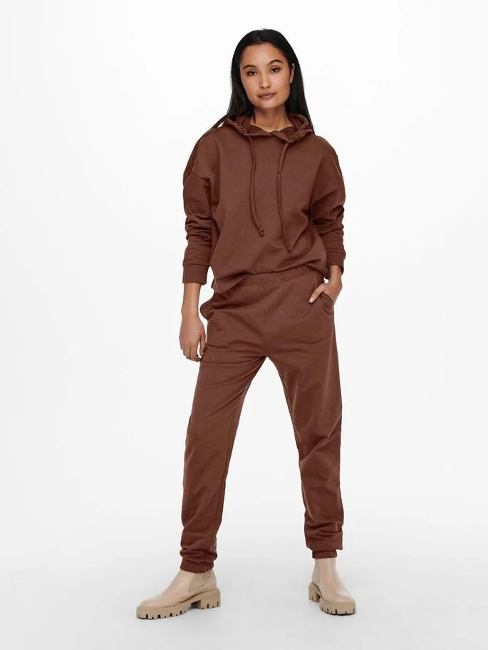 Толстовка ONLDREAMER LIFE L/S HOOD SWT NOOS 15241103 Chocolate Fondant ONLY L Коричневий — фото 6