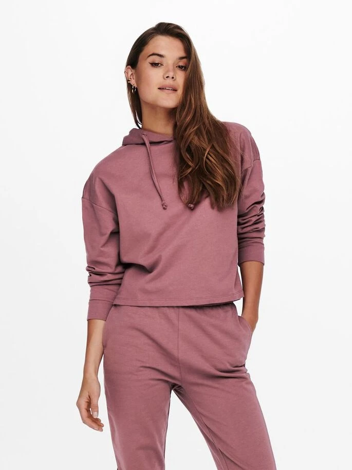 Толстовка ONLDREAMER LIFE L/S HOOD SWT NOOS 15241103 Rose Brown ONLY S Розовий — фото 5