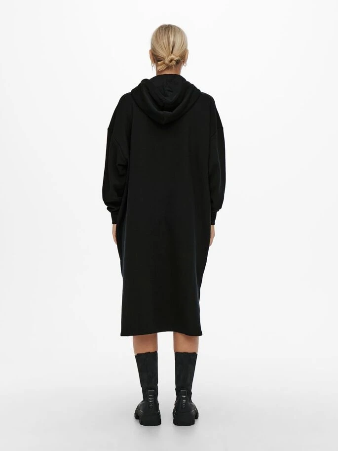 Сукня ONLCHELSEA LIFE L/S OVERSIZE DRESS SWT 15241307-Black ONLY L Чорний — фото 4