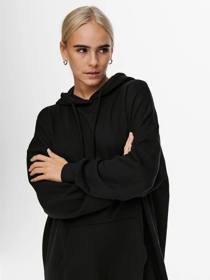 Сукня ONLCHELSEA LIFE L/S OVERSIZE DRESS SWT 15241307-Black ONLY L Чорний — фото 5