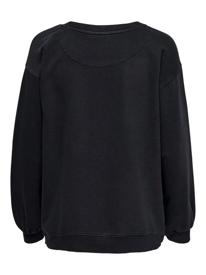 Толстовка ONLLUNI LIFE L/S O-NECK SWT 15243449-Black-Print:BOLT ONLY M Чорний — фото 7