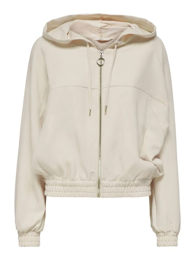 Тостовка ONLMARIYA L/S ZIP HOODIE PNT 15243731-Whitecap Gray ONLY L Бежевий — фото 3