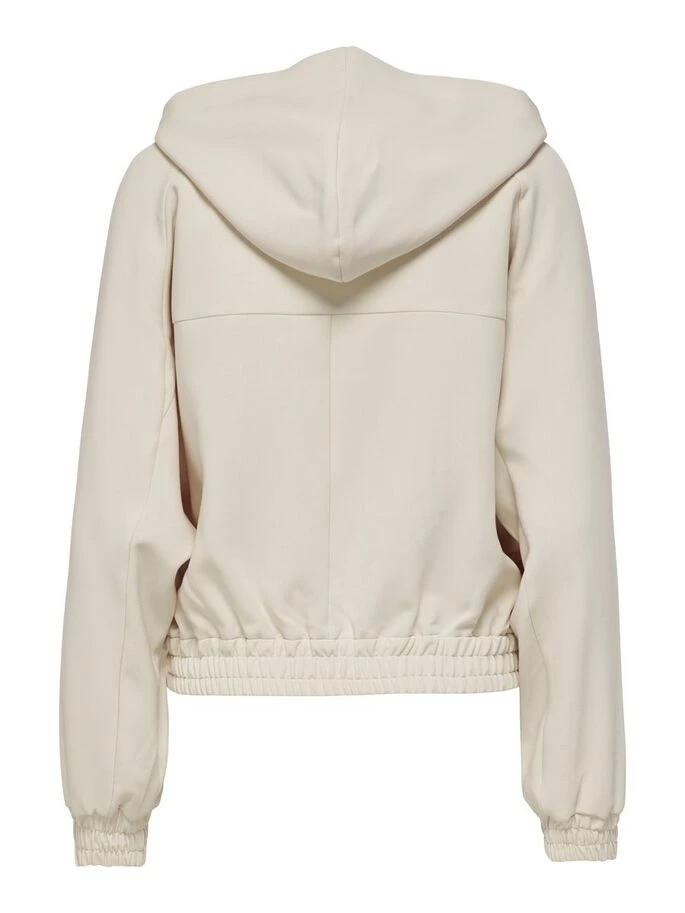 Тостовка ONLMARIYA L/S ZIP HOODIE PNT 15243731-Whitecap Gray ONLY L Бежевий — фото 4