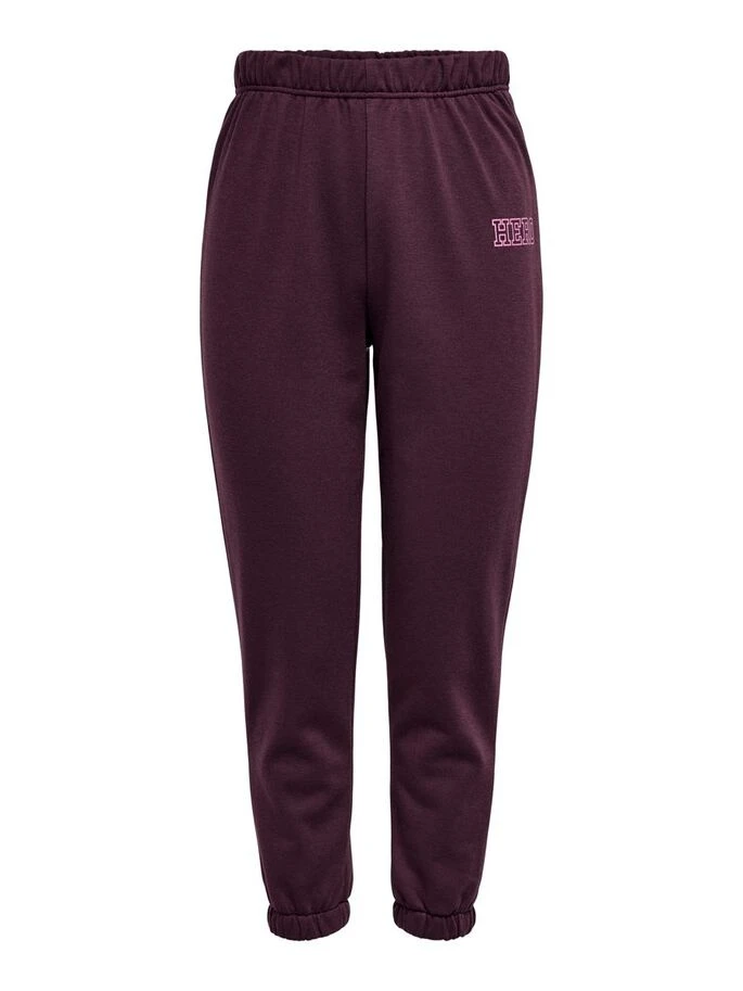 Штани ONLLULA PANT SWT 15244347-Winetasting-Print:HERO ONLY XL Бордовий — фото 6