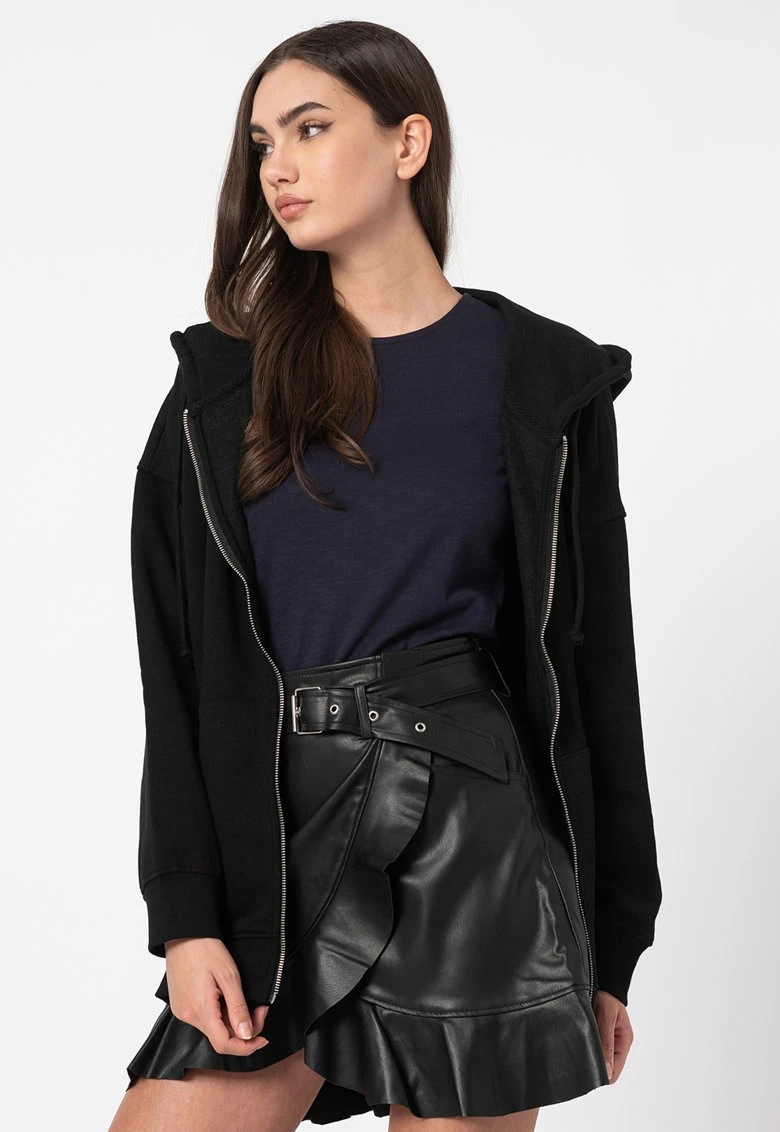 Толстовка ONLWANTED LT L/S ZIP SWEAT HOODIE SWT 15244836-Black ONLY L Чорний — фото 4